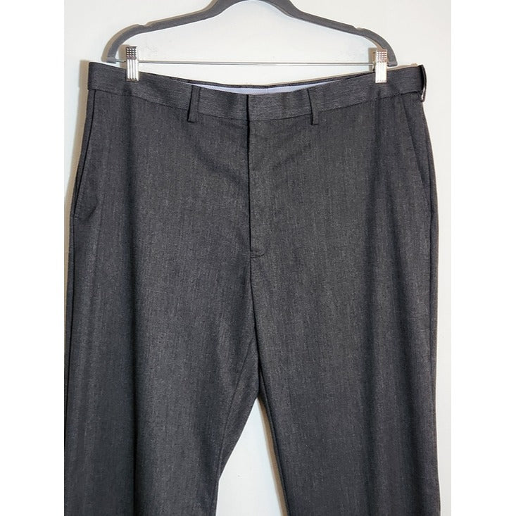 JM Haggar Mens Gray Dress Pants Size 40x29
