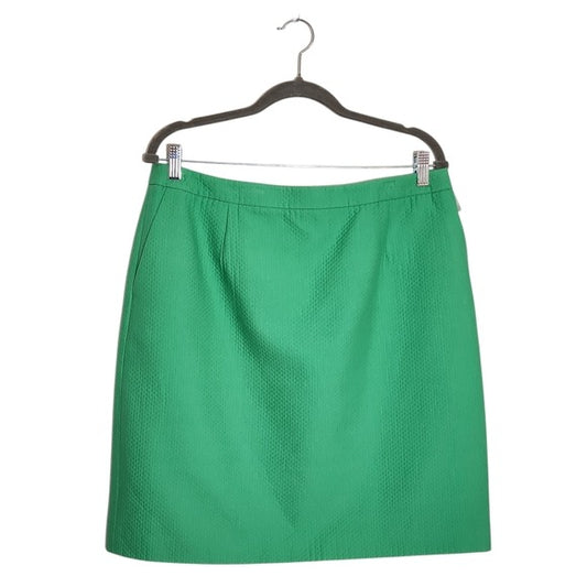 Talbots Green Textured Straight Skirt Size 16 Petite NWT