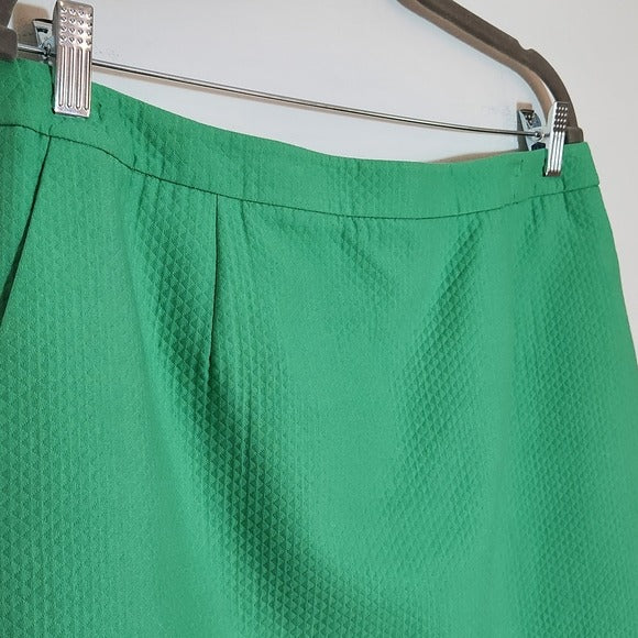 Talbots Green Textured Straight Skirt Size 16 Petite NWT