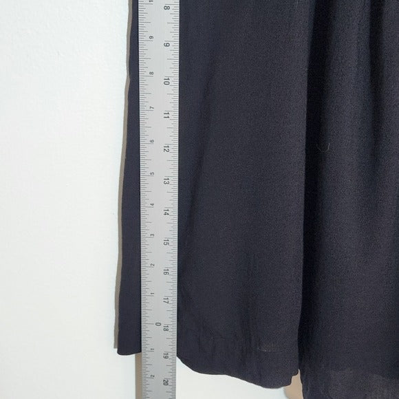 Silence + Noise Black Flowy Tank Top Tunic Size Small