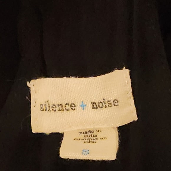 Silence + Noise Black Flowy Tank Top Tunic Size Small