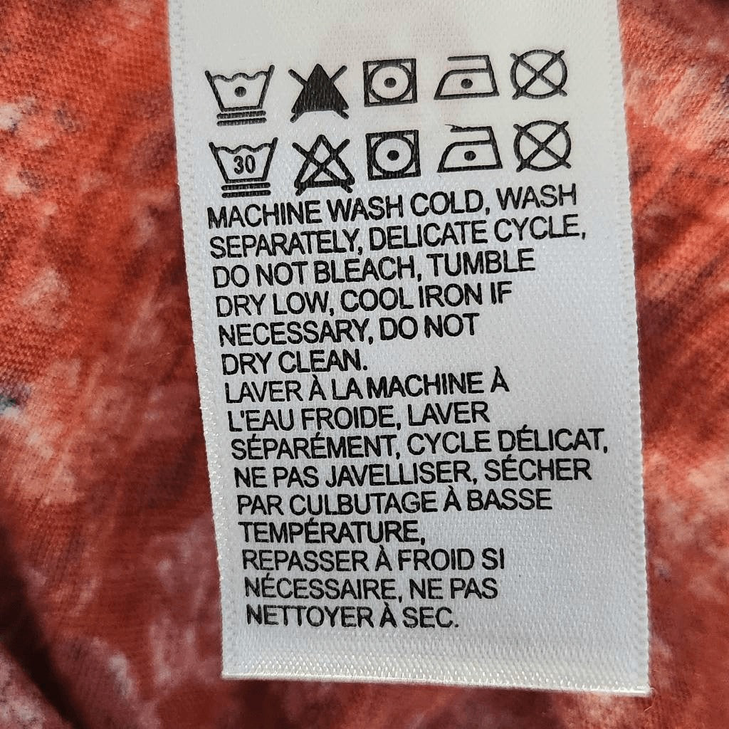 Lucky Brand Red Floral Print Boho Top Size Small Red Floral Top