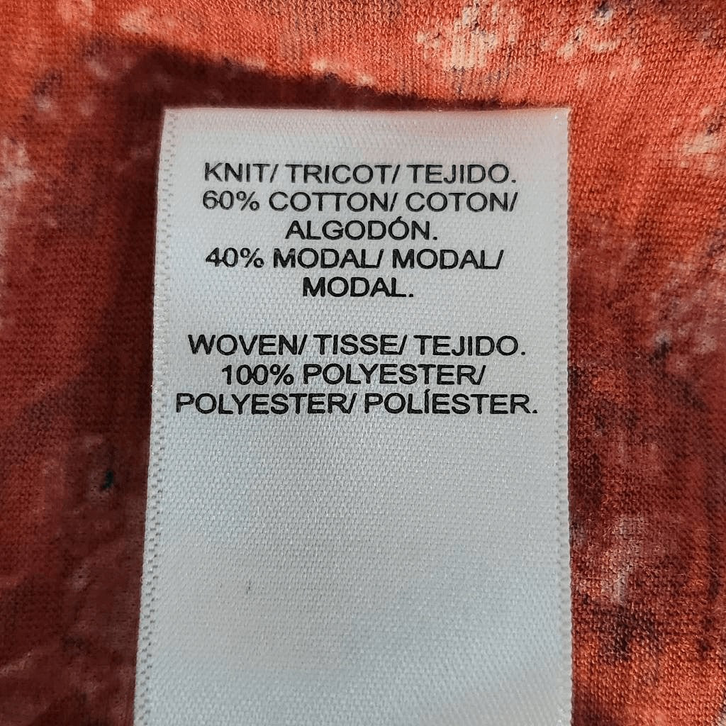 Lucky Brand Red Floral Print Boho Top Size Small Red Floral Top