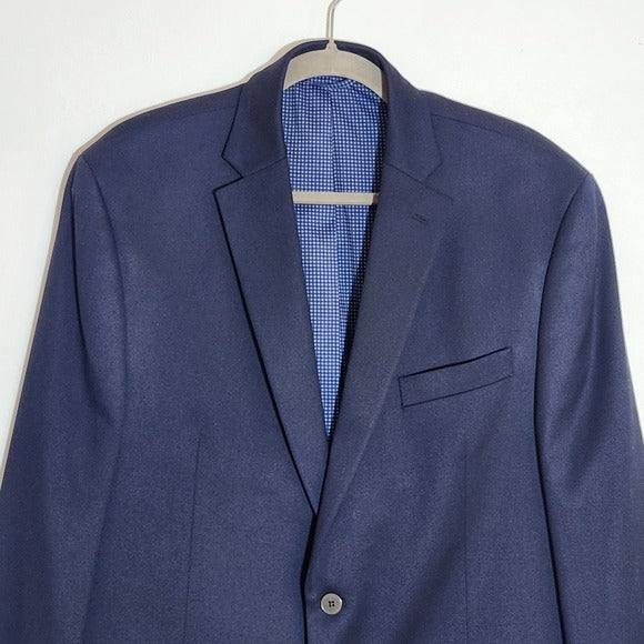 Michael Kors Mens Navy Two-Button Sport Coat Size 42L
