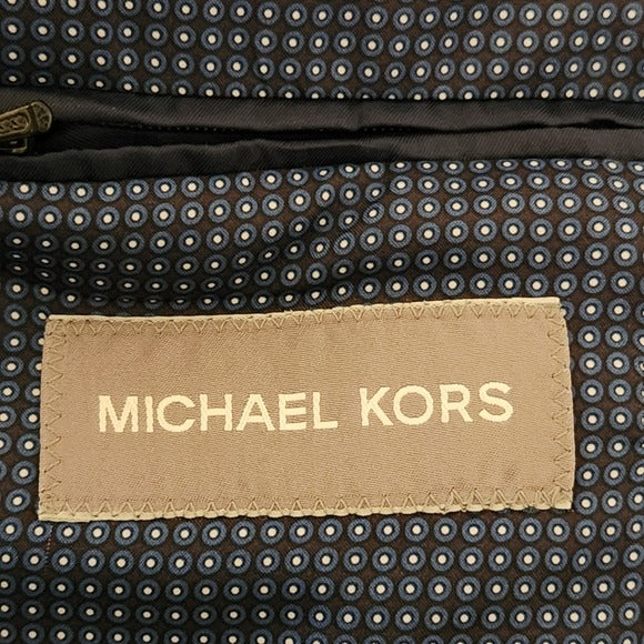 Michael Kors Mens Navy Two-Button Sport Coat Size 42L