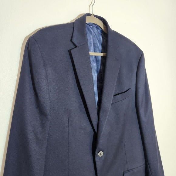 Michael Kors Mens Navy Two-Button Sport Coat Size 42L