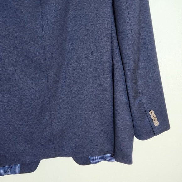Michael Kors Mens Navy Two-Button Sport Coat Size 42L