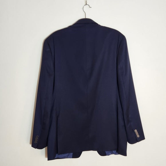 Michael Kors Mens Navy Two-Button Sport Coat Size 42L