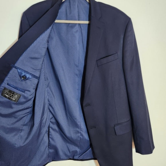Michael Kors Mens Navy Two-Button Sport Coat Size 42L