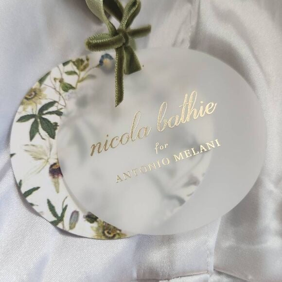 Antonio Melani x Nicola Bathie Silver Bubble Hem Dress NWT Size 10