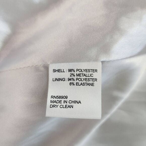 Antonio Melani x Nicola Bathie Silver Bubble Hem Dress NWT Size 10