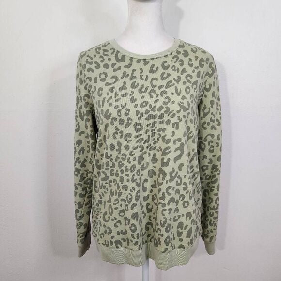 D&Co Active Green Leopard Print Lounge Set Size XS XXS Green Matching Set