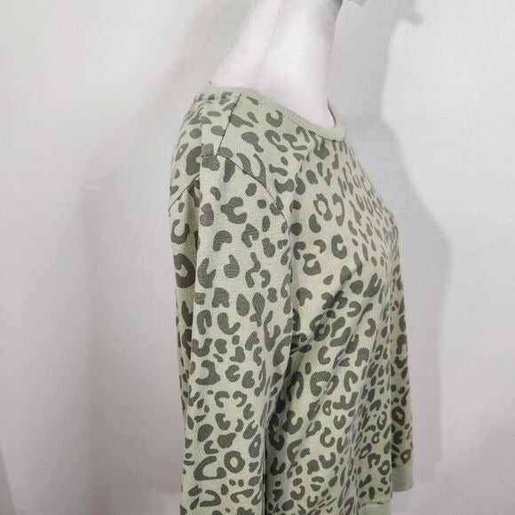 D&Co Active Green Leopard Print Lounge Set Size XS XXS Green Matching Set