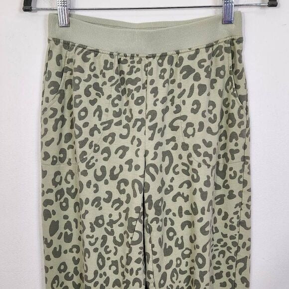 D&Co Active Green Leopard Print Lounge Set Size XS XXS Green Matching Set