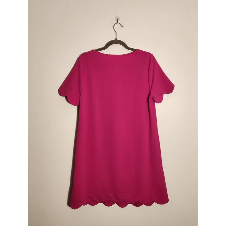 Andree by Unit Hot Pink Mini Shift Dress Size Large NWOT Wedding Guest Dress