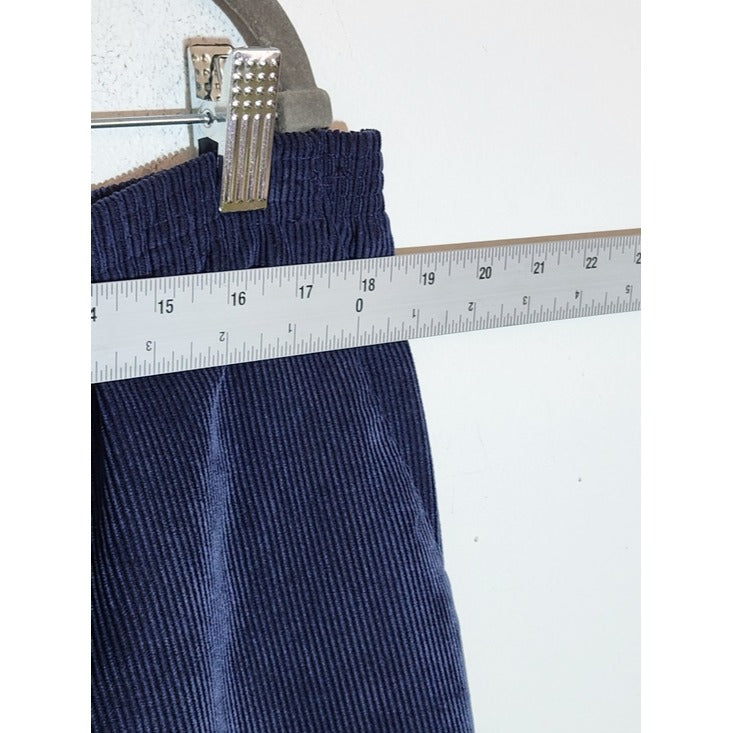 Alfred Dunner Navy Corduroy Pull-On Pants Size 12