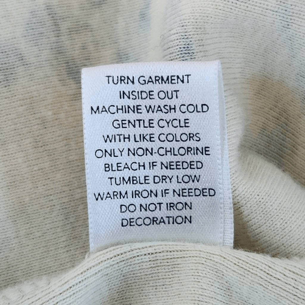 Christopher & Banks Cream Print Tee Size Medium Tuscan Print Top