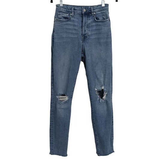 &Denim Button-Fly High Waisted Mom Jeans Size 4