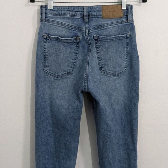 &Denim Button-Fly High Waisted Mom Jeans Size 4