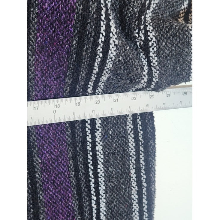 Canyon Creek Purple and Black Woven Baja Hoodie Pullover Size XL
