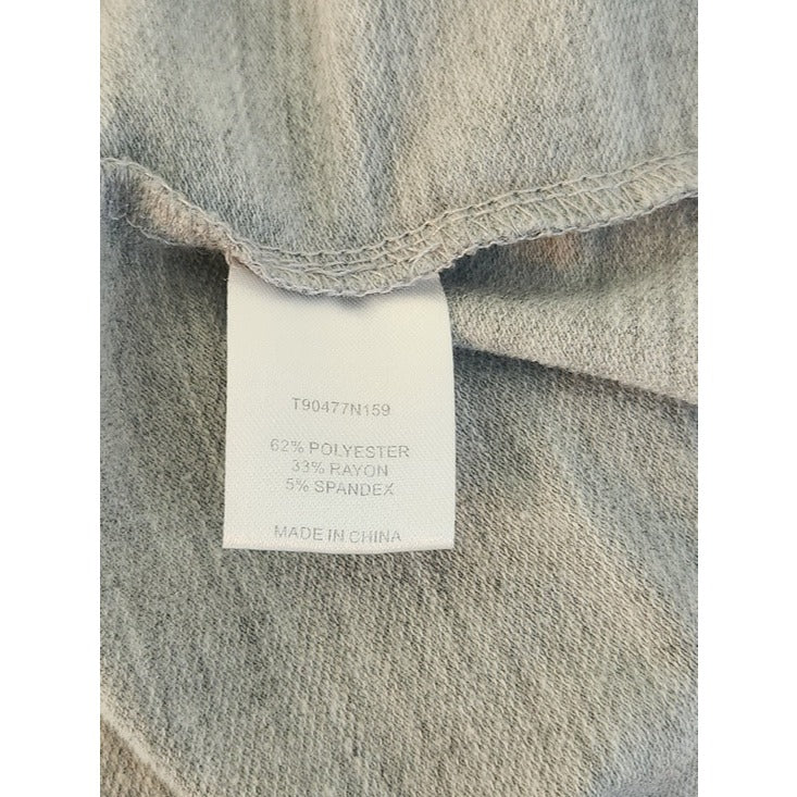 Lemon Tart Heather Gray Open Front Knit Cardigan Size Large
