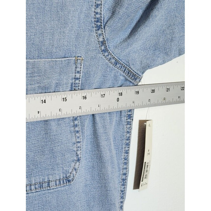 No Boundaries Light Wash Denim Jogger Jumpsuit Size Medium NWT