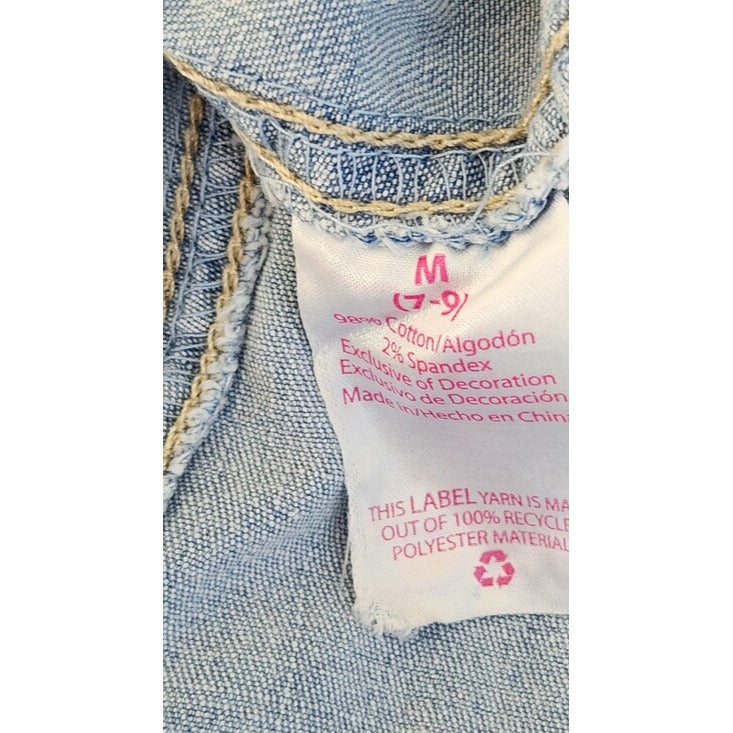 No Boundaries Light Wash Denim Jogger Jumpsuit Size Medium NWT