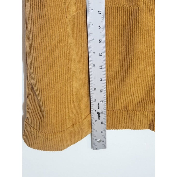 Mustard Gold Corduroy Shift Mini Dress Size Medium NWOT