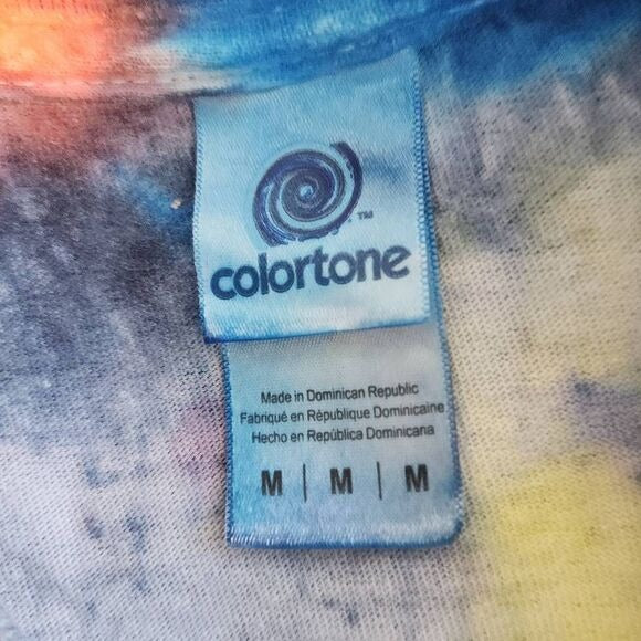 Colortone Tie-Dye Short Sleeve Tee Size Medium Unisex Tie-Dye T-Shirt
