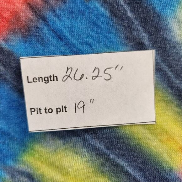 Colortone Tie-Dye Short Sleeve Tee Size Medium Unisex Tie-Dye T-Shirt