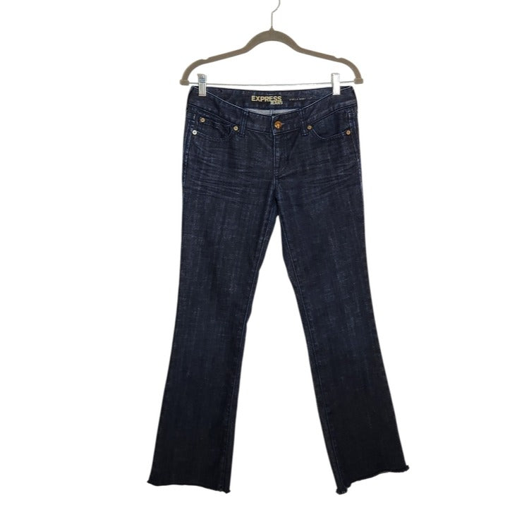 Express Dark Wash Stella Bootcut Jeans Size 6 Long