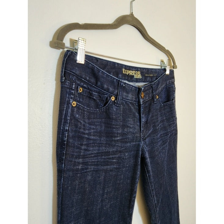 Express Dark Wash Stella Bootcut Jeans Size 6 Long