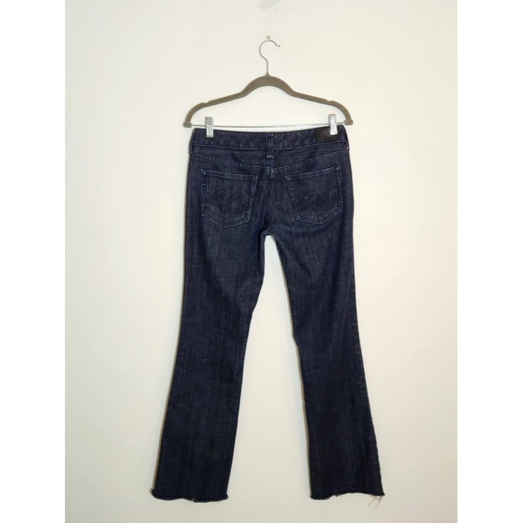 Express Dark Wash Stella Bootcut Jeans Size 6 Long