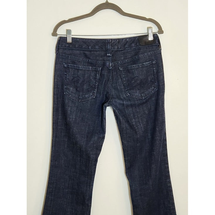 Express Dark Wash Stella Bootcut Jeans Size 6 Long