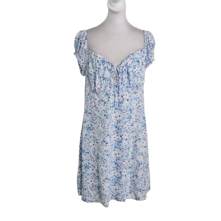 Aeropostale Blue Floral Print Mini Dress Size XL NWOT