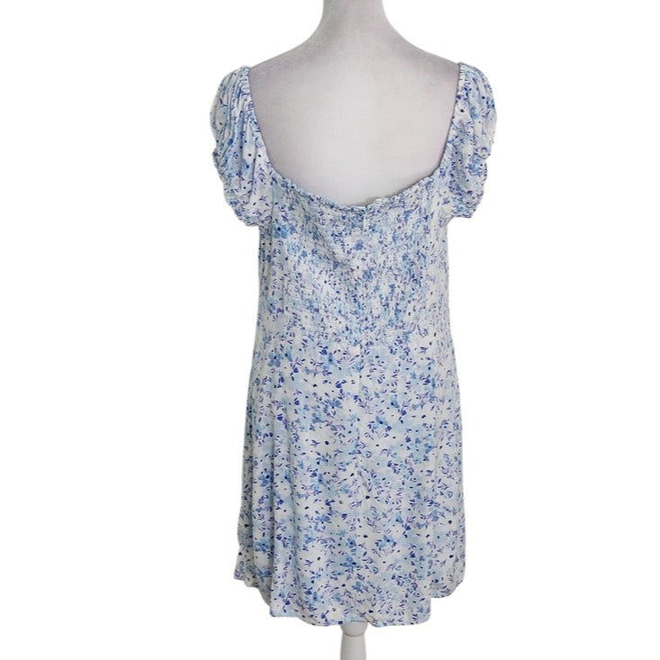 Aeropostale Blue Floral Print Mini Dress Size XL NWOT