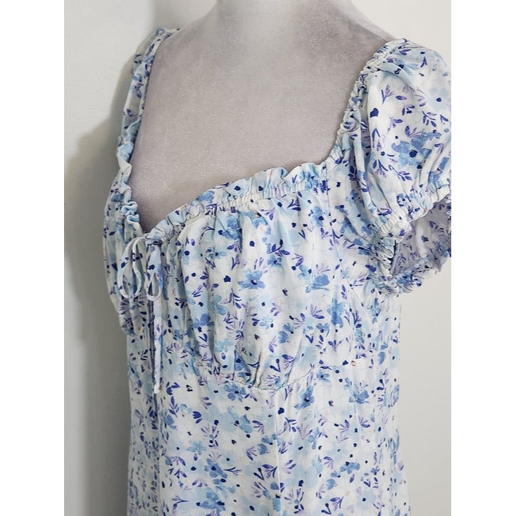 Aeropostale Blue Floral Print Mini Dress Size XL NWOT