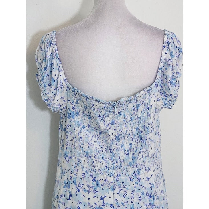 Aeropostale Blue Floral Print Mini Dress Size XL NWOT