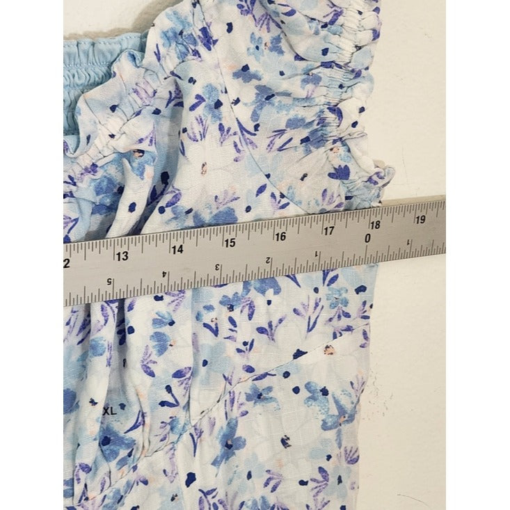 Aeropostale Blue Floral Print Mini Dress Size XL NWOT