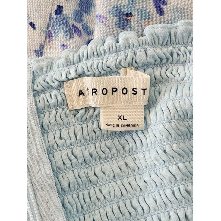 Aeropostale Blue Floral Print Mini Dress Size XL NWOT