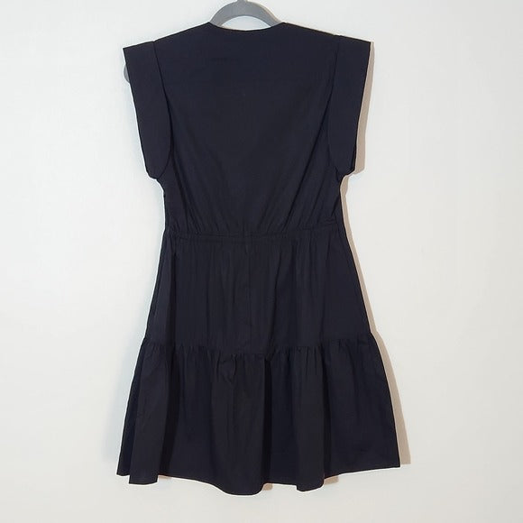 Steve Madden Black Cotton Mini Dress Size Small NWT Wedding Guest Dress