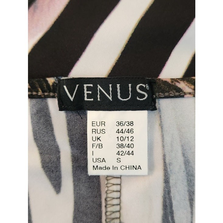 Venus Womens Multicolor Animal Print Mermaid Maxi Dress Size Small