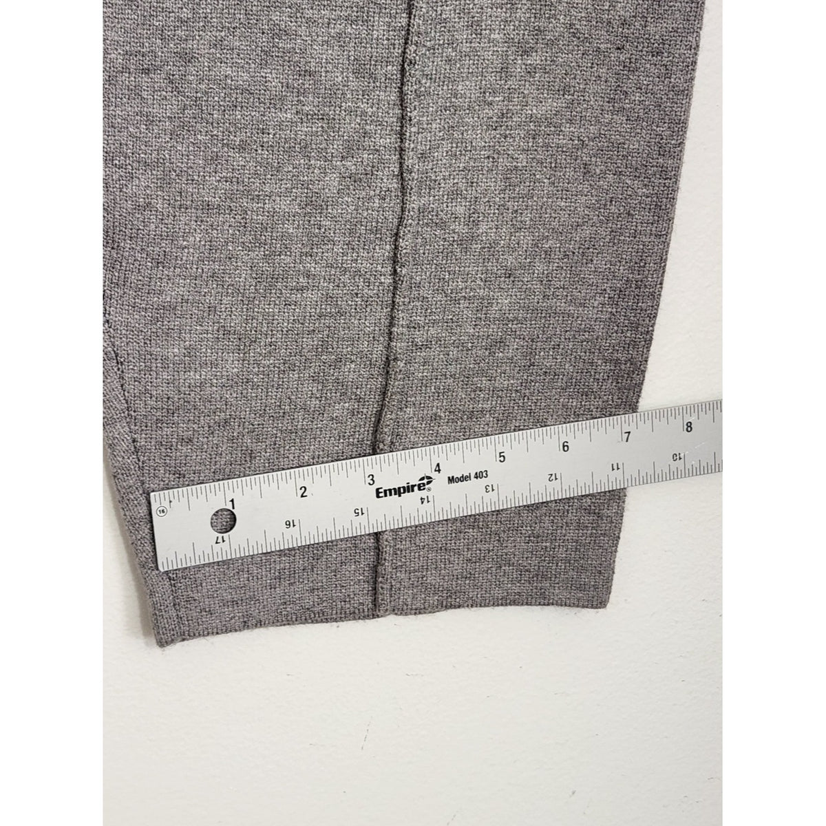 JustFab Gray Sweater Knit Pull-On Pants NWT Size Large