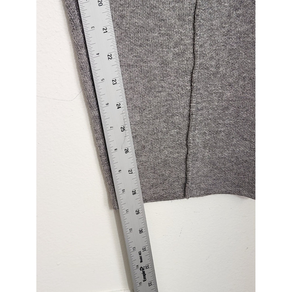 JustFab Gray Sweater Knit Pull-On Pants NWT Size Large