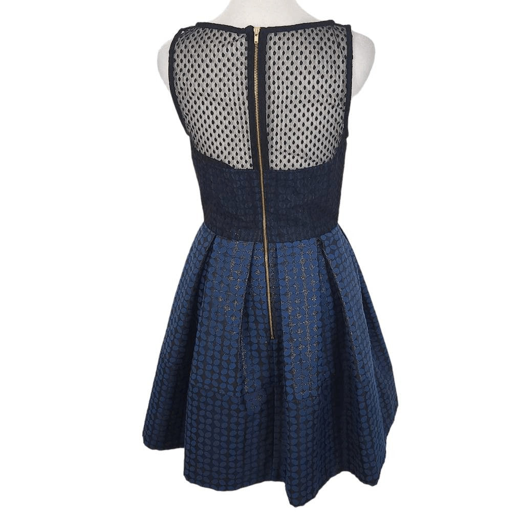 A.B.S. Allen Schwartz Blue Mini Cocktail  Dress Size 2 Wedding Guest Dress