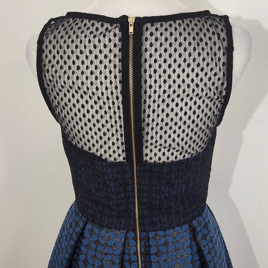 A.B.S. Allen Schwartz Blue Mini Cocktail  Dress Size 2 Wedding Guest Dress