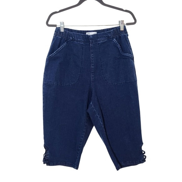 Croft & Barrow Dark Wash Women's Capri Jeans Size 0X