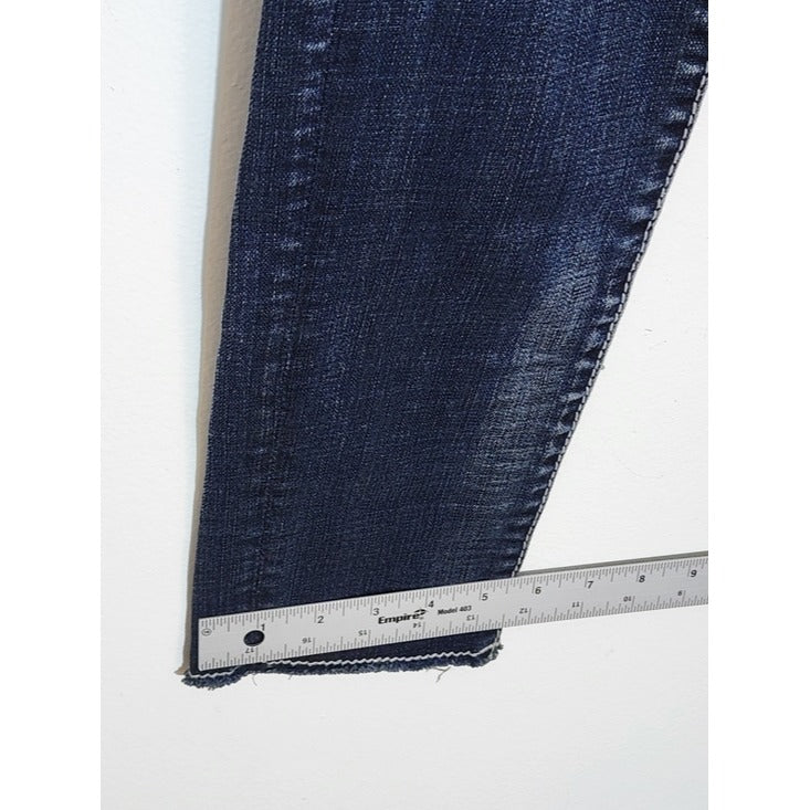 Rock & Roll Cowgirl Dark Wash Embellished Skinny Jeans Size 26 x 32