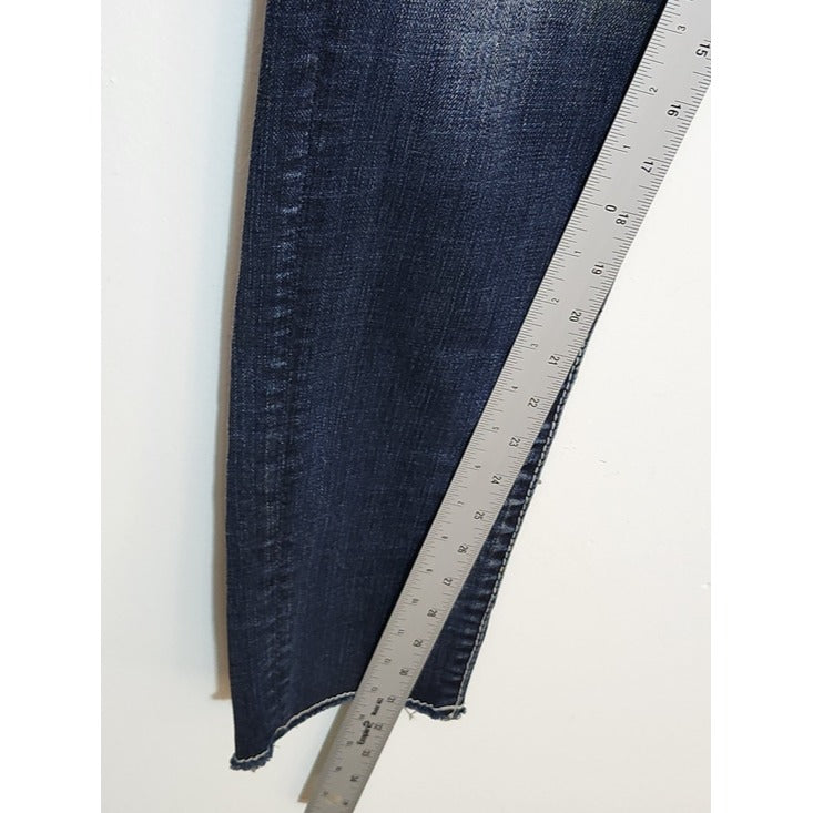 Rock & Roll Cowgirl Dark Wash Embellished Skinny Jeans Size 26 x 32