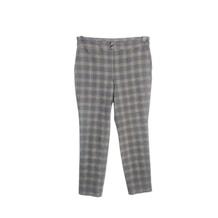 Jules & Leopold Gray Plaid Pull On Ankle Pants Size Medium